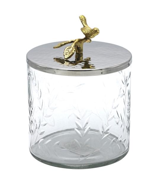 Glass Canister with Stainless Steel Lid