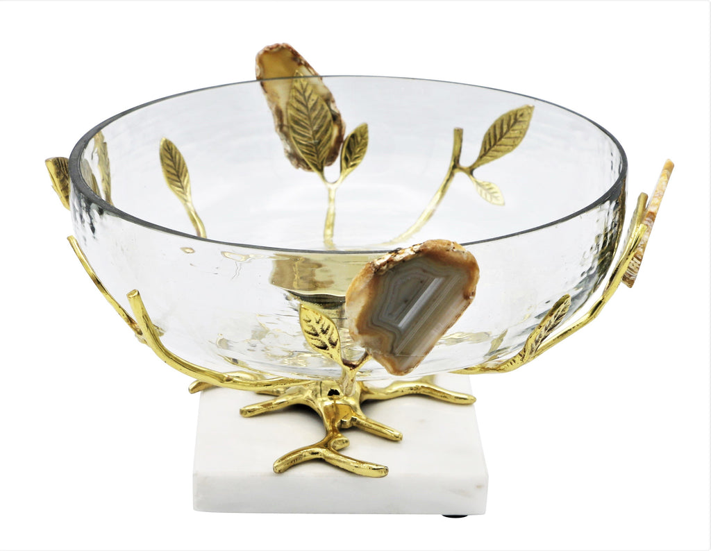 Textured Glass Bowl with Agathe