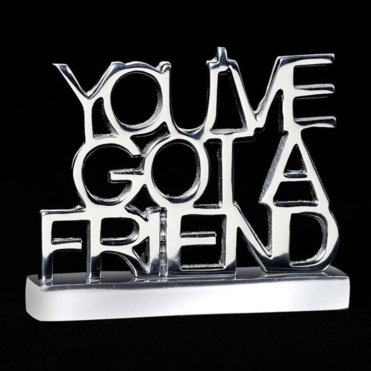 Shelf-Top sign "You've Got A Friend"