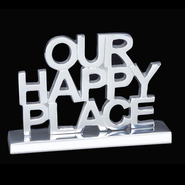 Shelf-Top Sign "Our Happy Place"